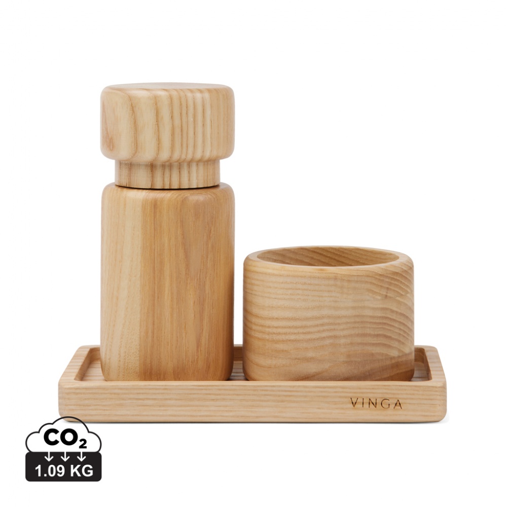 Logo trade promotional giveaway photo of: VINGA Retro salt & pepper set