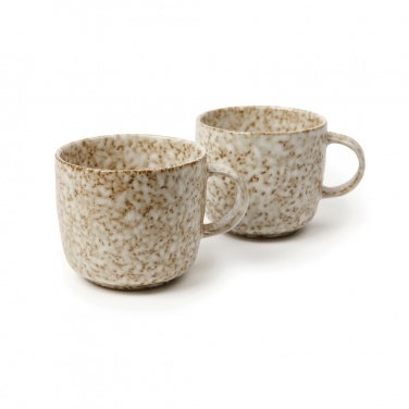 Logo trade business gift photo of: VINGA Nuvem stoneware mug, 2 pcs set