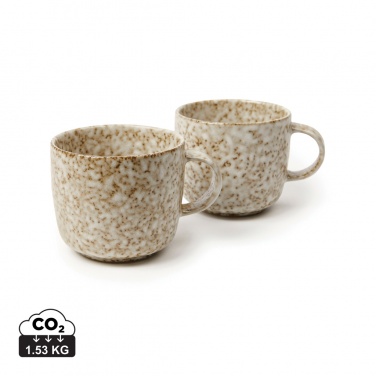 Logo trade corporate gifts picture of: VINGA Nuvem stoneware mug, 2 pcs set