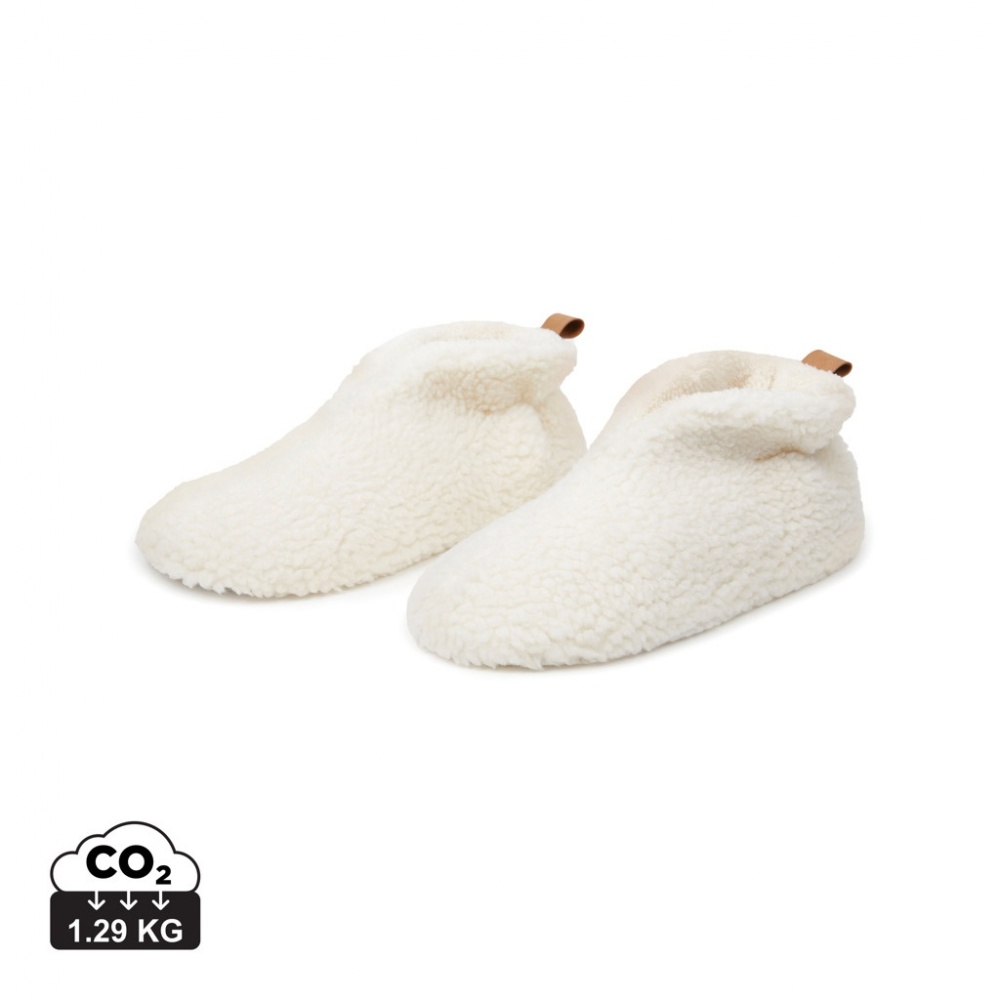 Logo trade promotional products image of: VINGA Santos RCS recycled pet cosy slippers