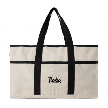 Logo trade promotional gifts image of: VINGA Volonne AWARE™ recycled canvas beach bag