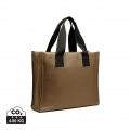 VINGA Bermond RCS recycled PU tote bag, brown