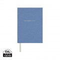 VINGA One memory a day GRS recycled paper journal, blue