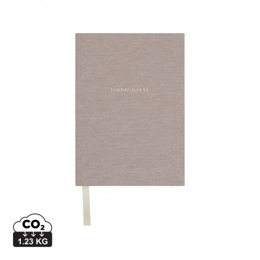 Logotrade promotional merchandise picture of: VINGA Thankfulness GRS recycled paper journal