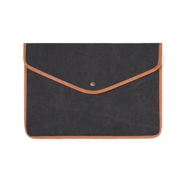 Logo trade promotional merchandise image of: VINGA Bosler GRS recycled canvas 14" laptop sleeve