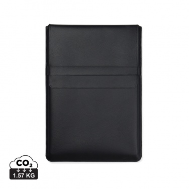 Logo trade promotional merchandise photo of: VINGA Timo PU RCS RPET 16" laptop sleeve