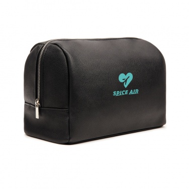 Logo trade promotional gifts picture of: VINGA Bermond RCS recycled PU toiletry bag