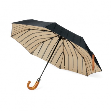 Logo trade promotional items image of: VINGA Bosler AWARE™ recycled pet 21" foldable umbrella