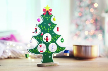 Logotrade promotional merchandise picture of: Wooden xmas tree decoration