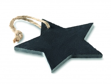 Logotrade promotional giveaway image of: Slate xmas hanger star