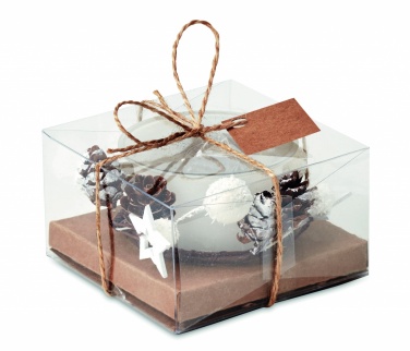 Logo trade advertising products picture of: Christmas candle holder