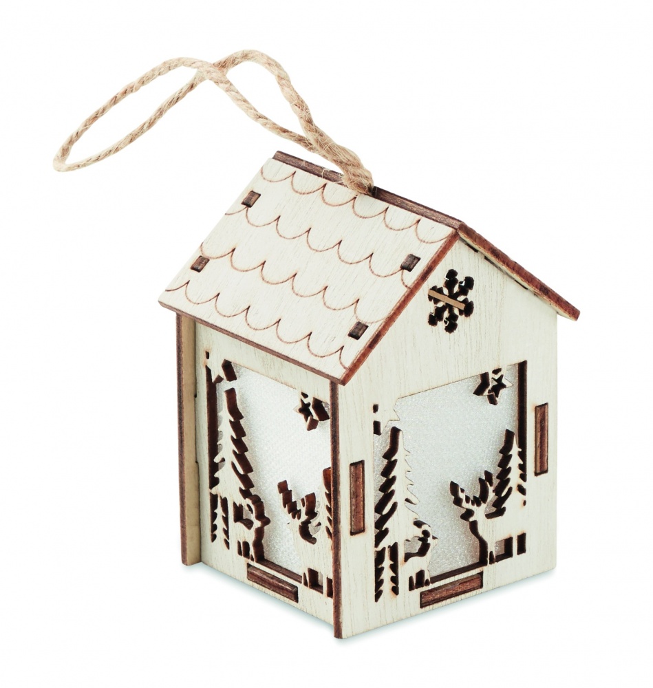 Logotrade corporate gift image of: MDF house with light