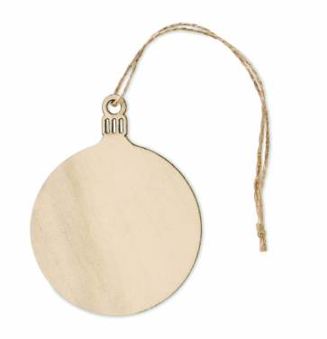 Logotrade advertising product image of: Wooden Tree bauble hanger