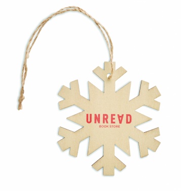 Logo trade corporate gifts picture of: Snowflake Tree hanger