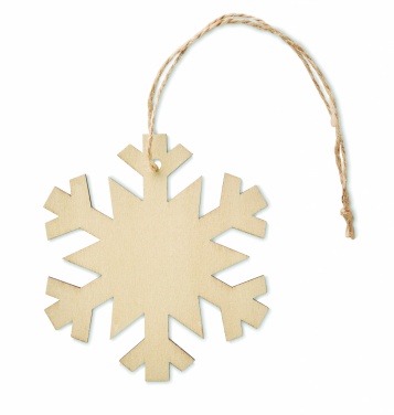 Logo trade promotional gift photo of: Snowflake Tree hanger