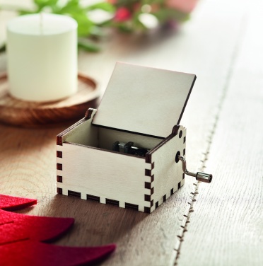 Logo trade advertising products picture of: Wooden Christmas music box