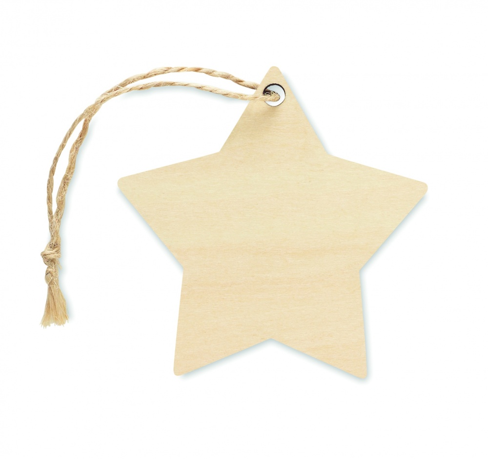 Logo trade advertising products picture of: Christmas ornament star