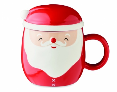 Logo trade promotional gift photo of: Ceramic mug with lid 370 ml