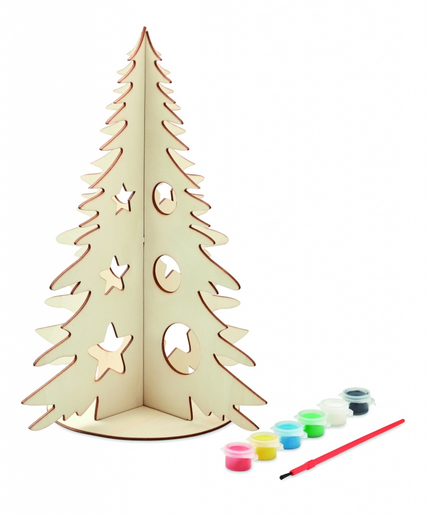 Logo trade promotional giveaway photo of: DIY wooden Christmas tree