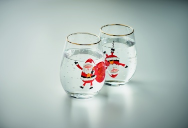 Logotrade promotional gift image of: Set of 2 Christmas glasses