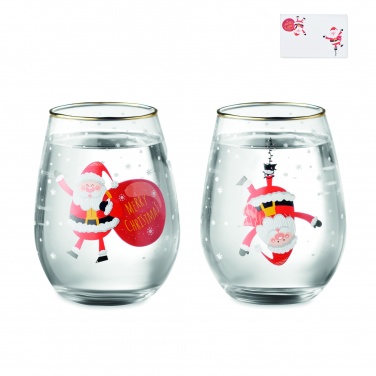 Logotrade promotional merchandise photo of: Set of 2 Christmas glasses