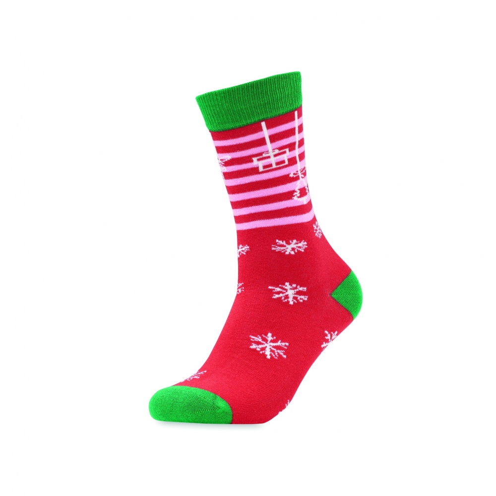 Logo trade promotional merchandise picture of: Pair of Christmas socks M