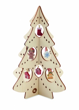 Logotrade promotional items photo of: Wooden Xmas tree decoration