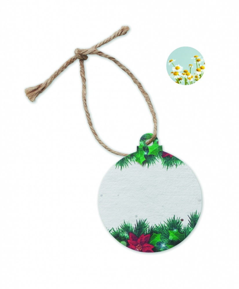 Logotrade corporate gift picture of: Seed paper Xmas ornament