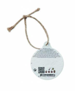 Logotrade promotional giveaway picture of: Seed paper Xmas ornament