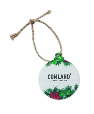 Logotrade business gift image of: Seed paper Xmas ornament