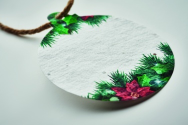 Logo trade promotional gift photo of: Seed paper Xmas ornament