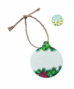 Logotrade promotional gift picture of: Seed paper Xmas ornament