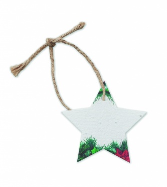 Logotrade business gift image of: Seed paper Xmas ornament