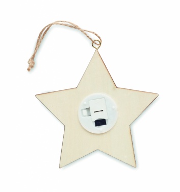 Logotrade promotional products photo of: MDF star with light