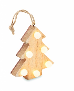 Logotrade promotional merchandise picture of: Wooden weed tree with lights