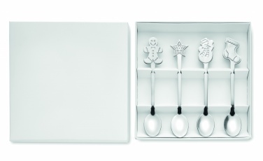 Logotrade promotional merchandise image of: Set of 4 Christmas tea spoon