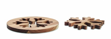 Logo trade promotional merchandise picture of: Acacia wooden pot holders set