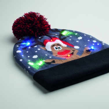 Logotrade promotional product image of: Christmas knitted beanie LED