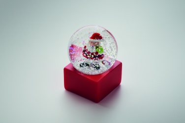 Logo trade promotional gifts image of: Small snow ball glass ornament