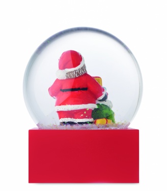 Logo trade promotional giveaways image of: Snow ball glass ornament