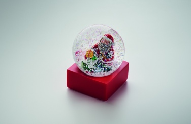 Logo trade promotional products image of: Snow ball glass ornament