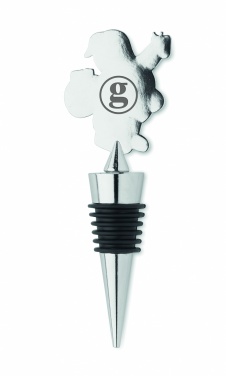 Logo trade corporate gifts image of: Bottle stopper Christmas motif