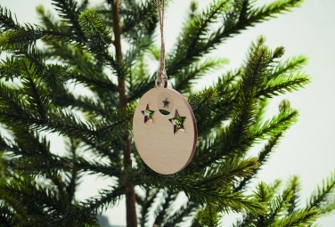 Logotrade promotional items photo of: Wooden bauble shape hanger