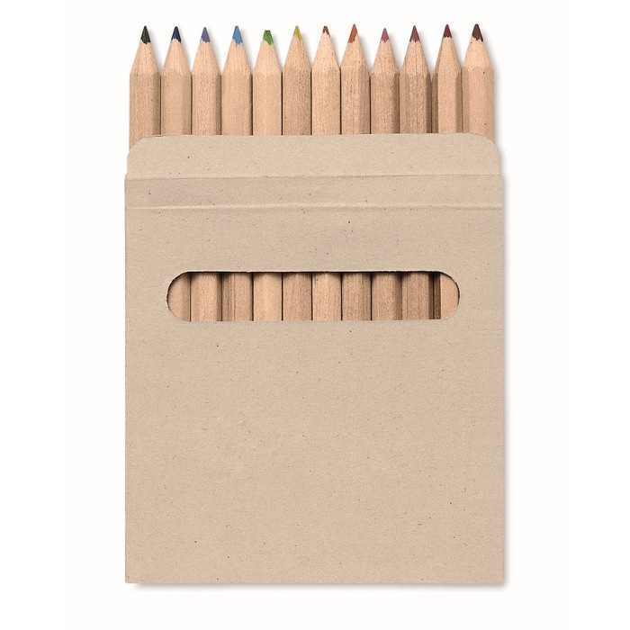 Logotrade promotional gift picture of: 12 coloured pencils set