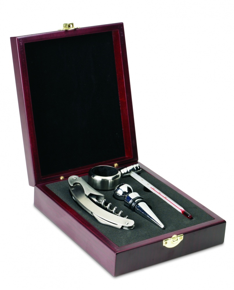 Logotrade promotional merchandise picture of: Classic wine set in wooden box