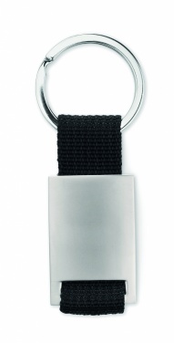 Logo trade promotional giveaways picture of: Metal rectangular key ring Espoo