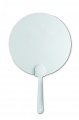 Manual hand fan, White