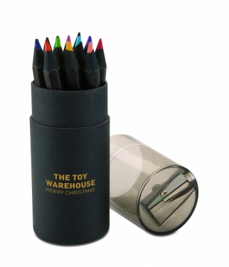 Logo trade promotional products image of: Black colouring pencils