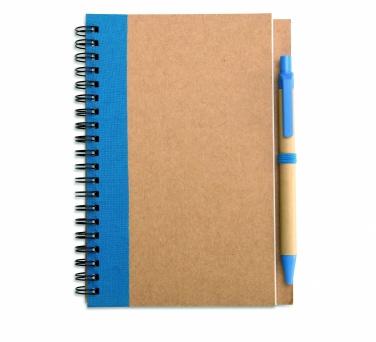 Logotrade promotional gift image of: B6 recycled notebook with pen