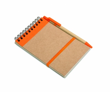 Logotrade promotional giveaways photo of: A6 recycled notepad with pen